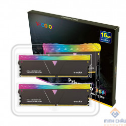 Ram VCOLOR DDR4 8GB 3200MHz Prism Pro RGB U-DIMM 1.35V (Black H/S) CL 16-20-20-38