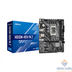 Mainboard ASROCK H610M-HDV/M.2 (Intel H610, Socket 1700, M-ATX, 2 khe RAM DDR4)