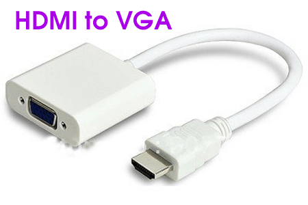 Cáp chuyển đổi HDMI to VGA (Trắng)