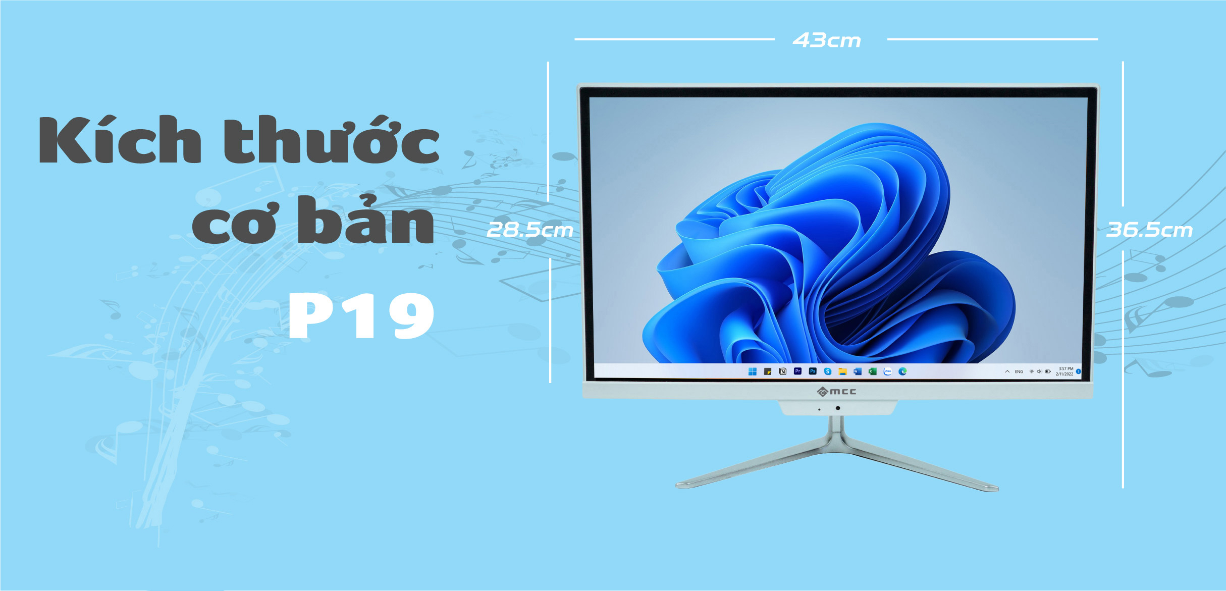 PC All In One MCC 1182P19 thiết kế nhỏ gọn