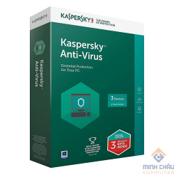 Phần mềm Kaspersky Anti virus cho 3 máy tính (KAV 3 Licence)