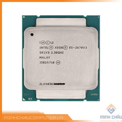 CPU Intel Xeon E5-2670 v3 (12C/24T turbo 3.1GHz 30MB Cache, socket 2011 v3)