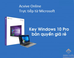 Key Windows 10 Pro Bản Quyền vĩnh viễn Microsoft