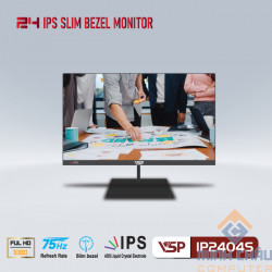 Màn Hình VSP IP2404S (23.8"/FHD/IPS/75Hz/5ms/250nits/HDMI+VGA/Phẳng)
